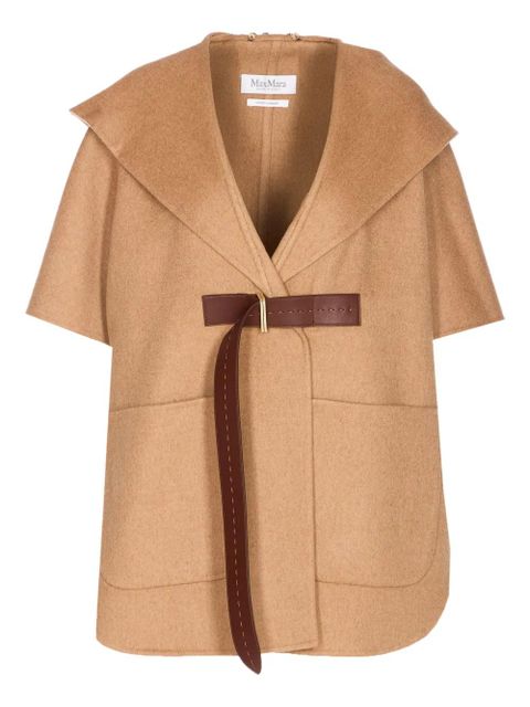 Max Mara hooded belted cape - Neutrals - zdjęcie produktu nr 1