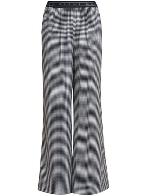 Marni gingham-patterned trousers - Black - zdjęcie produktu nr 1