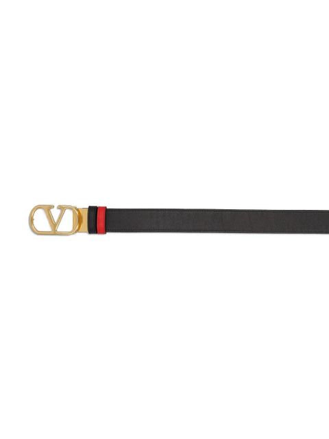 Valentino Garavani logo-buckle belt - Black