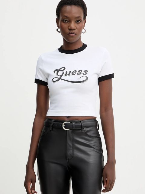 Guess t-shirt damski kolor biały W5BI20 J1314