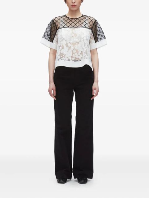 3.1 Phillip Lim beaded lace top - White