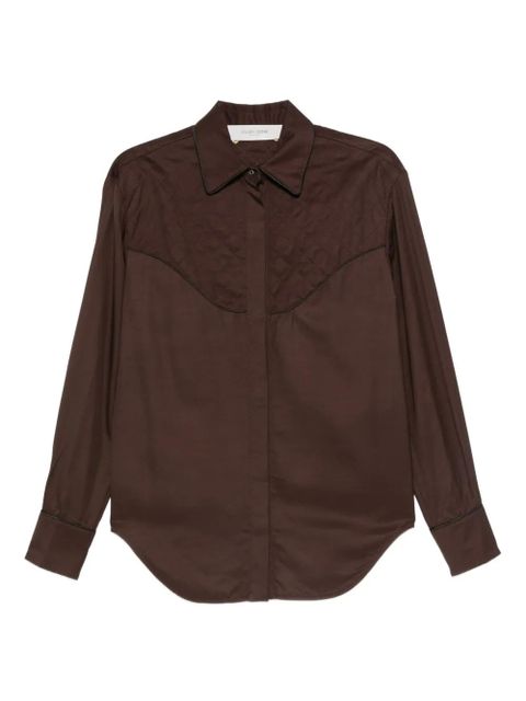 Golden Goose quilted-yoke shirt - Brown - zdjęcie produktu nr 1