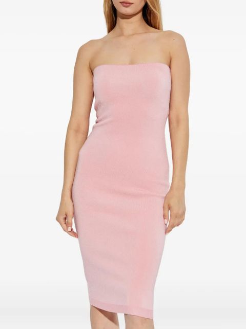 Jacquemus The Sera strapless midi dress - Pink
