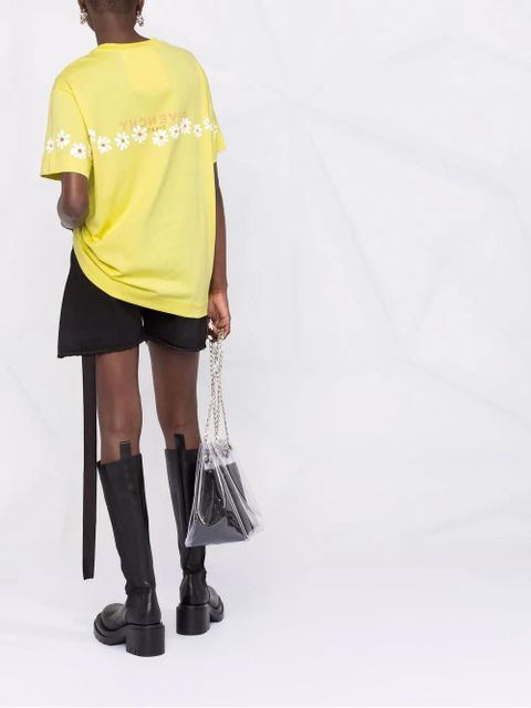 Givenchy floral logo T-shirt - Yellow