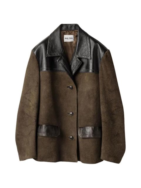 Miu Miu suede jacket - Brown - zdjęcie produktu nr 1