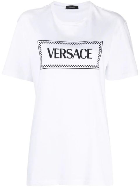 Versace '90s Vintage logo-embroidered T-shirt - White - zdjęcie produktu nr 1