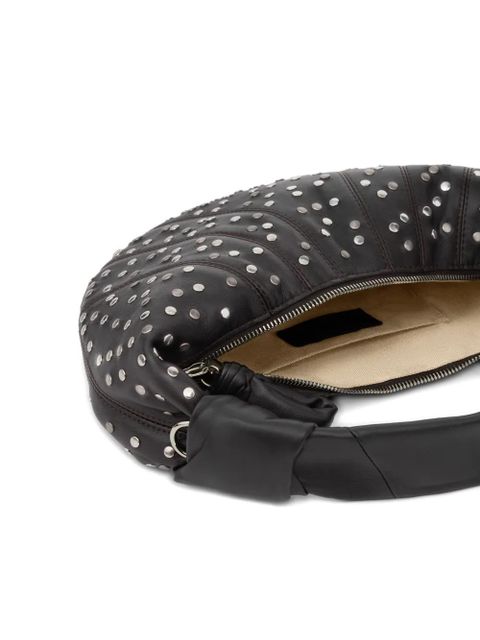 LEMAIRE mini Fortune Croissant studded tote bag - Brown