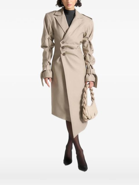 Manière De Voir Joana double-breasted trench coat - Neutrals - zdjęcie produktu nr 1