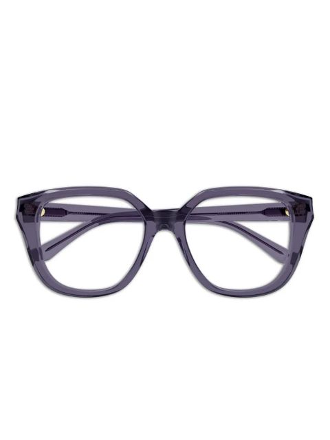 Chloé Eyewear square-frames glasses - Purple - zdjęcie produktu nr 1