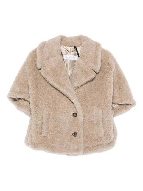 Max Mara button-fastening short-sleeve cape - Neutrals - zdjęcie produktu nr 1