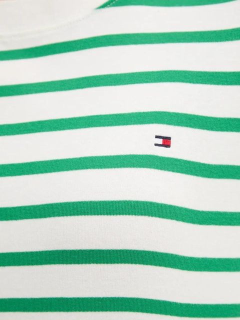 Tommy Hilfiger t-shirt bawełniany damski kolor zielony WW0WW46158