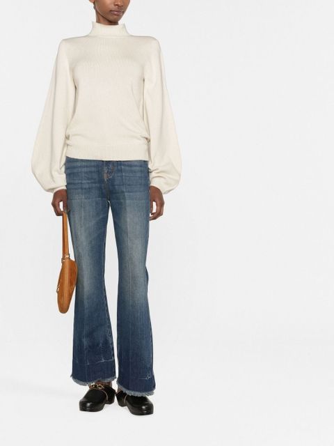 Chloé roll-neck cashmere jumper - White