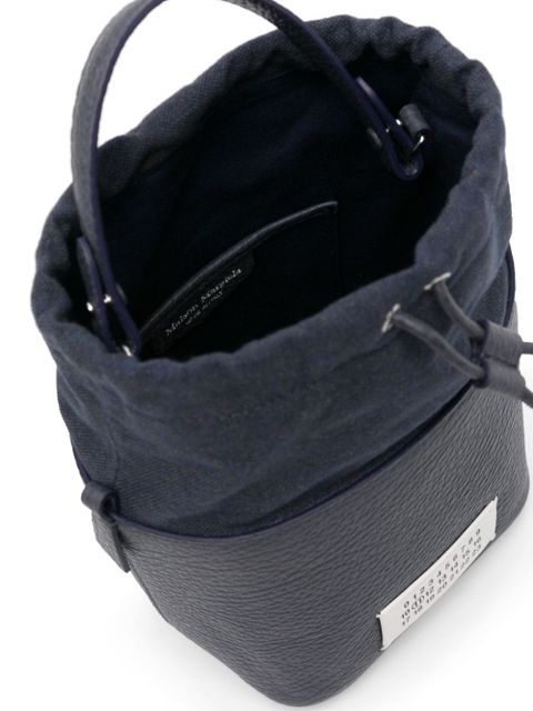 Maison Margiela 5AC logo-patch bucket bag - Blue
