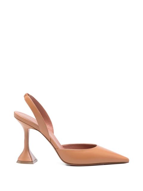 Amina Muaddi Holli pointed slingback pumps - Neutrals - zdjęcie produktu nr 1