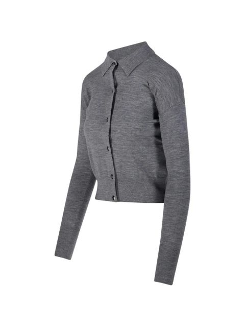 Max Mara buttoned collar cardigan - Grey - zdjęcie produktu nr 2