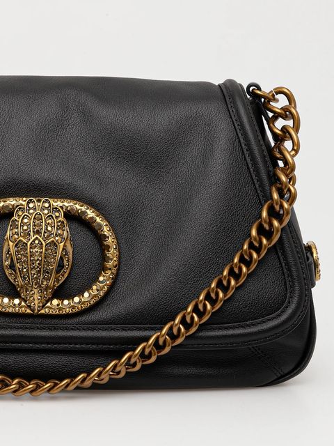 Kurt Geiger London torebka skórzana CHELSEA kolor czarny 5045300189