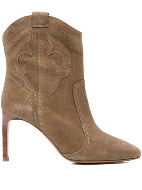 Ba&Sh 85mm pointed ankle boots - Brown - zdjęcie produktu nr 1