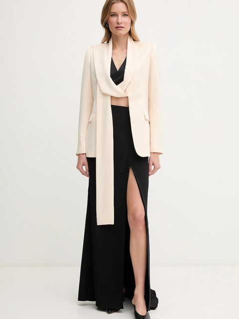 Sandro Ferrone spódnica kolor czarny midi rozkloszowana S23XBEBATMAN - zdjęcie produktu nr 2