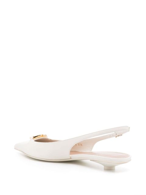 Valentino Garavani 20mm VLogo The Bold Edition slingback pumps - White