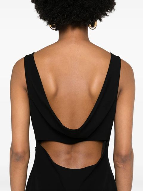 Givenchy cowl-back crepe minidress - Black