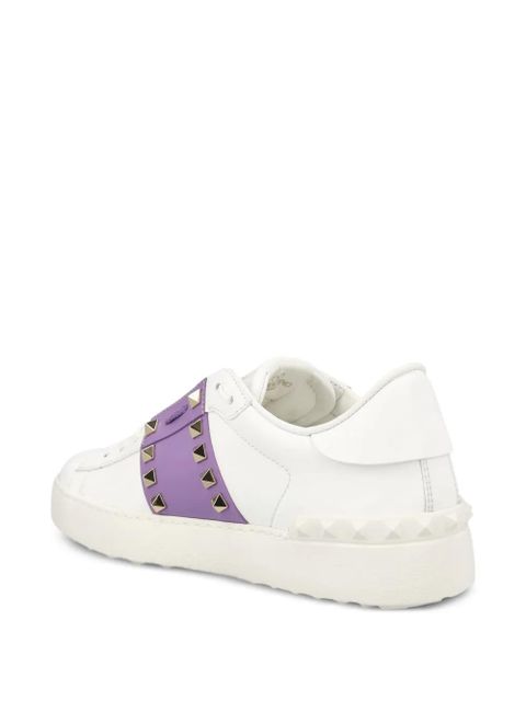 Valentino Garavani Rockstud embellished low-top sneakers - White