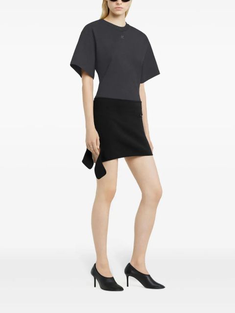 Courrèges wide-sleeves T-shirt - Grey