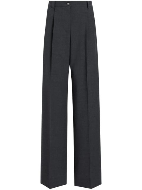 Dolce & Gabbana pressed crease straight-leg trousers - Grey - zdjęcie produktu nr 1