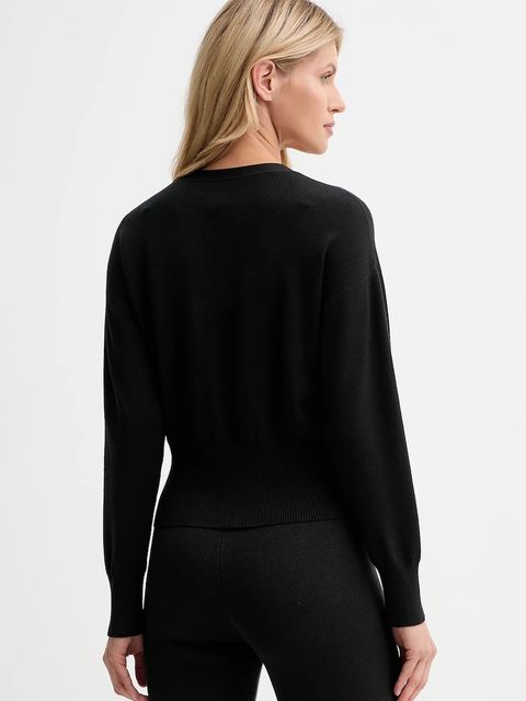 Calvin Klein kardigan damski kolor czarny lekki LV044D317G - zdjęcie produktu nr 2