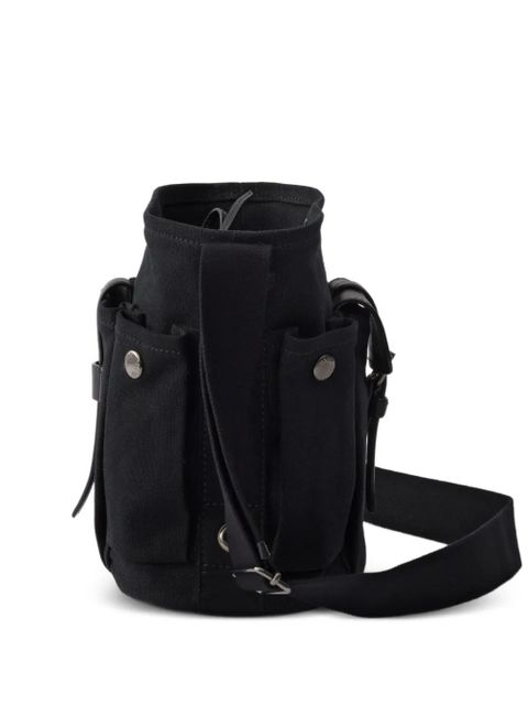 Prada Route mini canvas and leather bucket bag - Black
