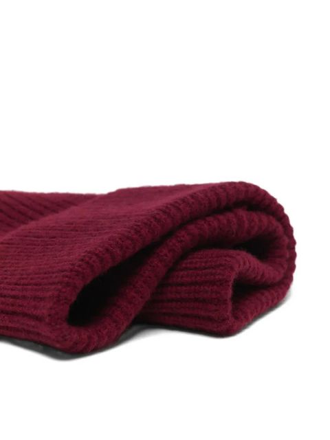 Maje ribbed embellished beanie hat - Red - zdjęcie produktu nr 2