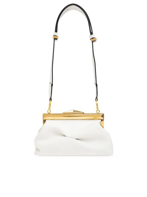 Jimmy Choo Diamond Frame Clutch bag - White