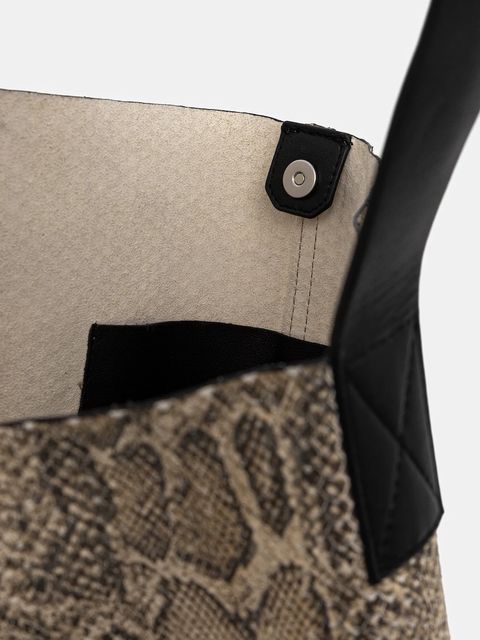 AllSaints torebka skórzana kolor żółty W560XD