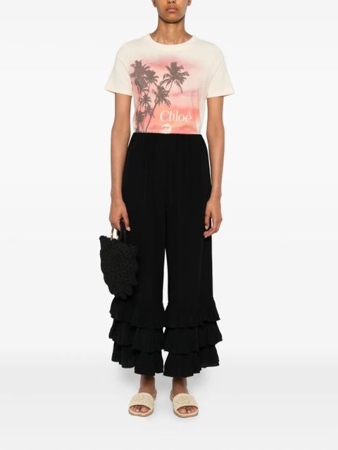Chloé crepe de chine trousers - Black - zdjęcie produktu nr 2