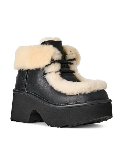 UGG botki skórzane Esmee Leather Lace Up