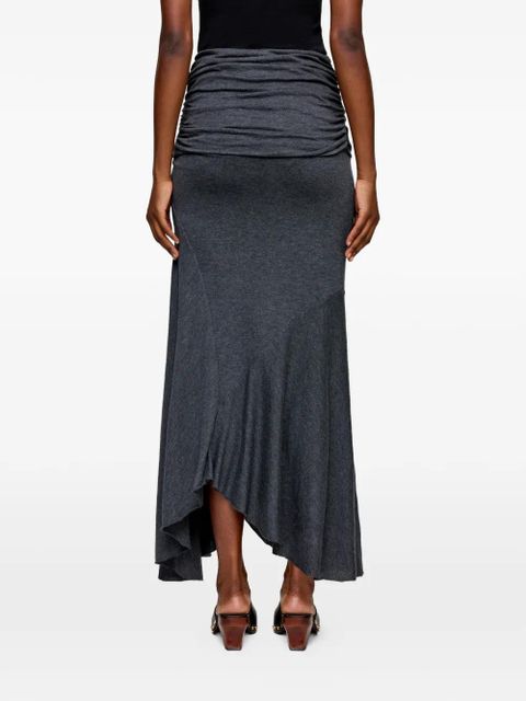 GANNI draped maxi skirt - Grey
