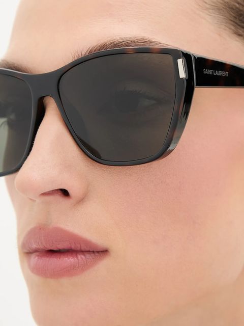 Saint Laurent okulary przeciwsłoneczne damskie kolor pomarańczowy SL 758