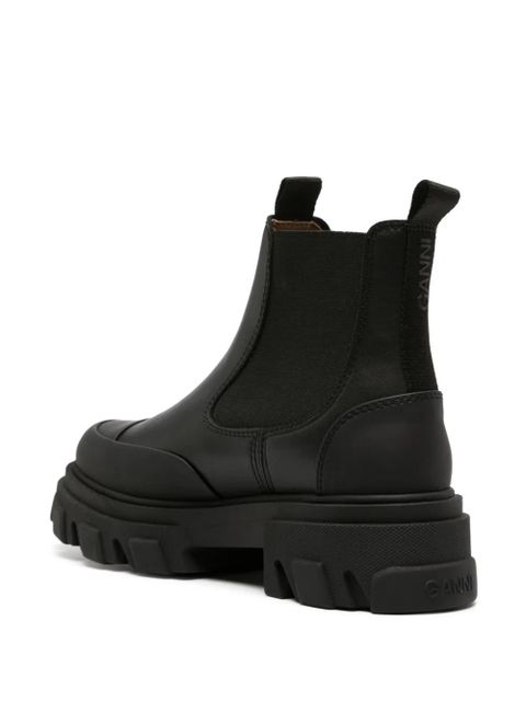 GANNI leather Chelsea boots - Black