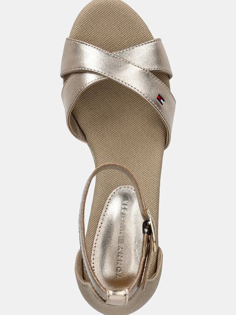 Tommy Hilfiger sandały FLAG METALLIC MID WEDGE ESPAD