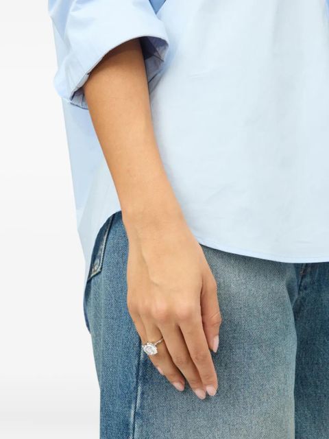 MM6 Maison Margiela crystal-embellished ring - Silver