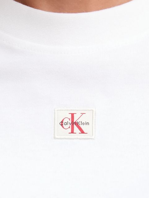 Calvin Klein Jeans t-shirt bawełniany damski kolor biały LV047D204G