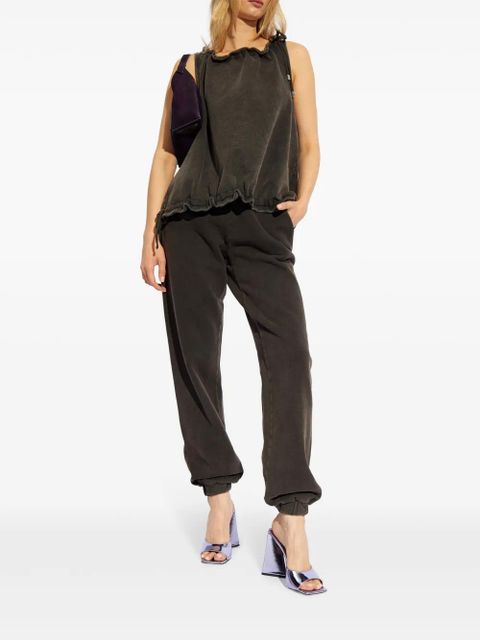 The Attico drawstring cotton tank top - Grey - zdjęcie produktu nr 2