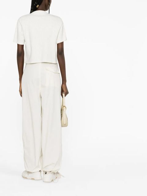 Off-White printed cotton T-shirt - Neutrals - zdjęcie produktu nr 2