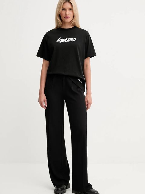 Kenzo t-shirt bawełniany Kenzo x Futura damski kolor czarny FF62TS5544SG - zdjęcie produktu nr 2