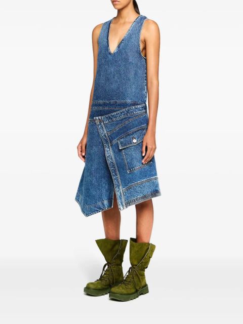 JW Anderson wrap sleeveless dress - Blue