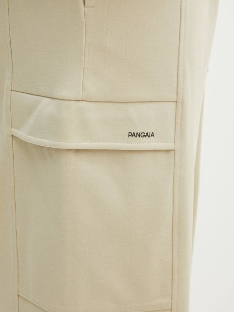 Pangaia spodnie dresowe kolor beżowy gładkie 10002239