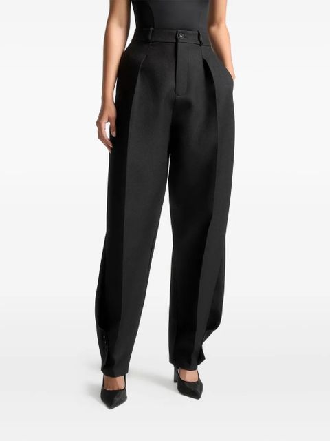 Manière De Voir Sophie twist-detail pleat trousers - Black - zdjęcie produktu nr 1