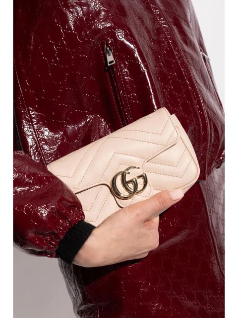 Gucci super mini GG Marmont shoulder bag - Pink