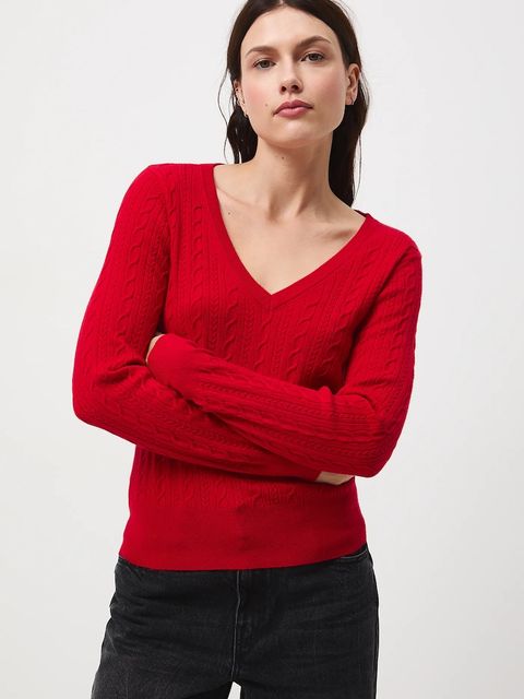 Medicine sweter damski kolor czerwony - zdjęcie produktu nr 2