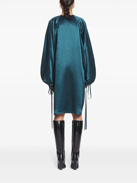 Lanvin satin-finish midi dress - Blue