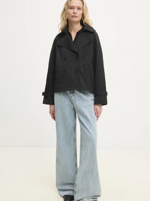 Answear.LAB kurtka kolor czarny przejściowa